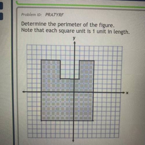 Problem ID: PRAZYRF

Determine the perimeter of the figure.
Note that each square unit is 1 unit i