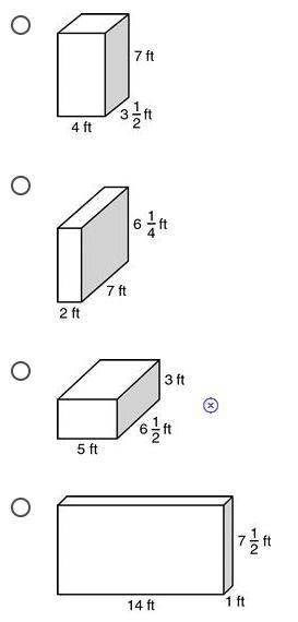 A manager at a shipping company will purchase boxes in the shape of right rectangular prisms. He wa
