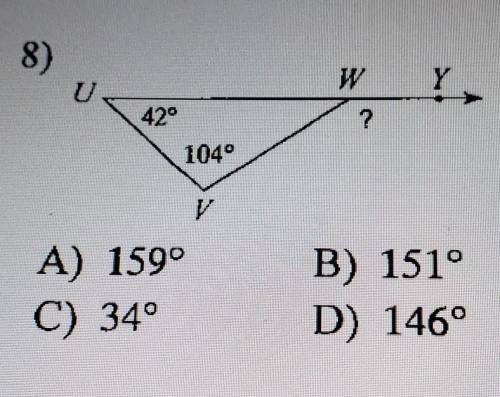 Find the measure of the angle with the ?. no links​