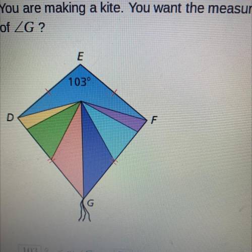 You are making a kite. You want the measure of angle d to be greater tha 90 degrees but less than 9