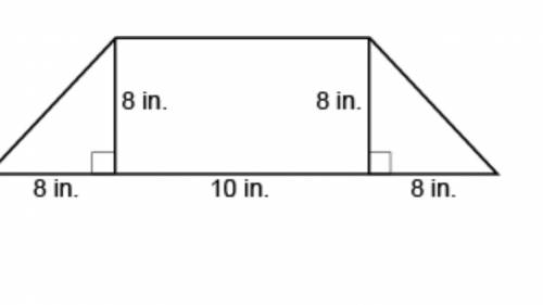 What is the area of the trapezoid.____in^2