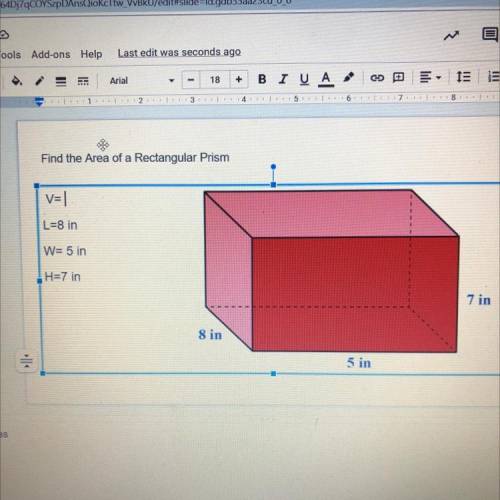 Find the Area of a Rectangular Prism