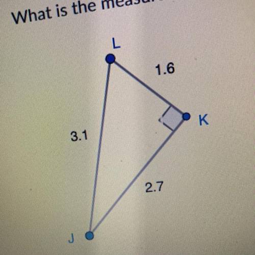What is the measure of angle L? Round to the nearest hundreth. 
Help please!!