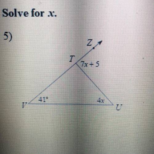 Solve for X 
Please help