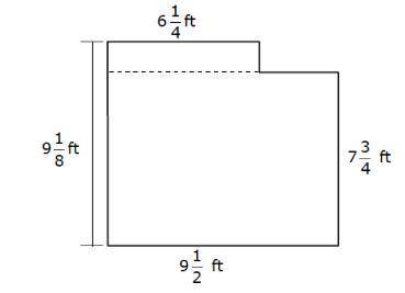 Monica drew a floor plan of her living room, as shown below. What is the total perimeter of the liv