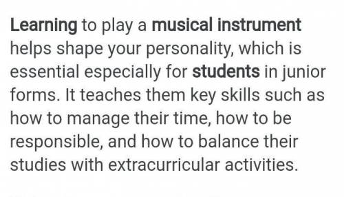 Should students be required to learn a musical instrument?