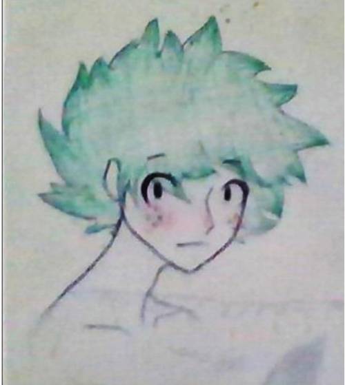 What r the colors of the rainbow

jk jk i drew Deku from memory, srry if the picture is bad lol