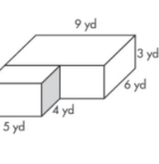 The living room in a new house has the dimensions shown. What is the volume of the room?