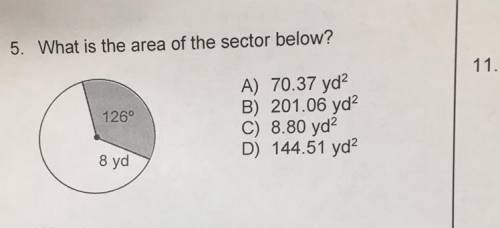 What Is The Area Of The Sector Below? Explain Steps