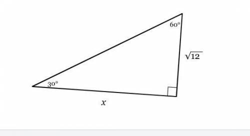Find the length of side xx in simplest radical form with a rational denominator.