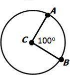 Find the length of arc AB when the diameter of circle C is 10 inches.

20π in2600π in125π9 in25π9