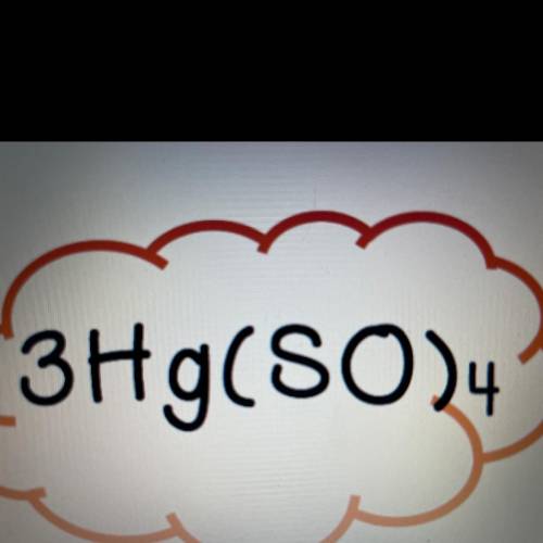How many molecules are in 3Hg(SO)4