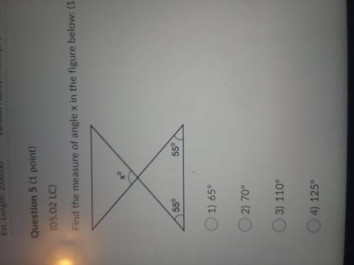 Ik its another one of these
Find the measure of angle x in the figure below: