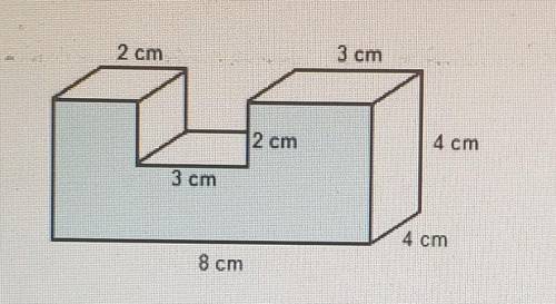 ANSWER ASAP!!What is the surface area of the shaded front face of the composite solid?​