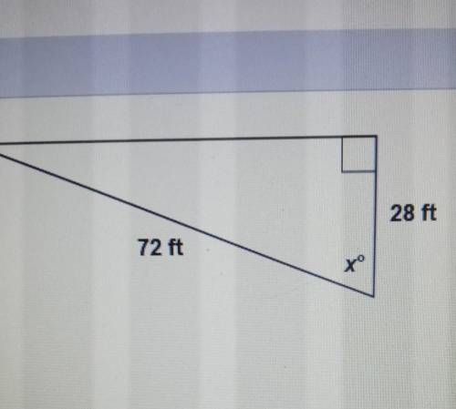 Picture!!In this triangle, what is the value of x? Rounded to the nearest TENTH ​