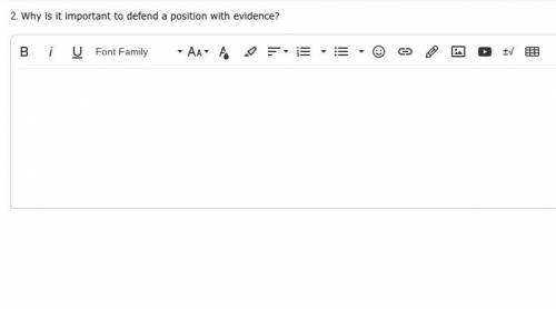 Why is it important to defend a position with evidence?
