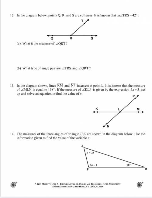 Can you help me with my Unit # 9 Math Assessment!
