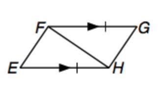 Name the postulate used to show that Triangle EHF is congruent to Triangle GFH given that FG is par