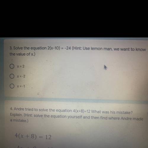 I need help this is a test , the top problem not including the bottom