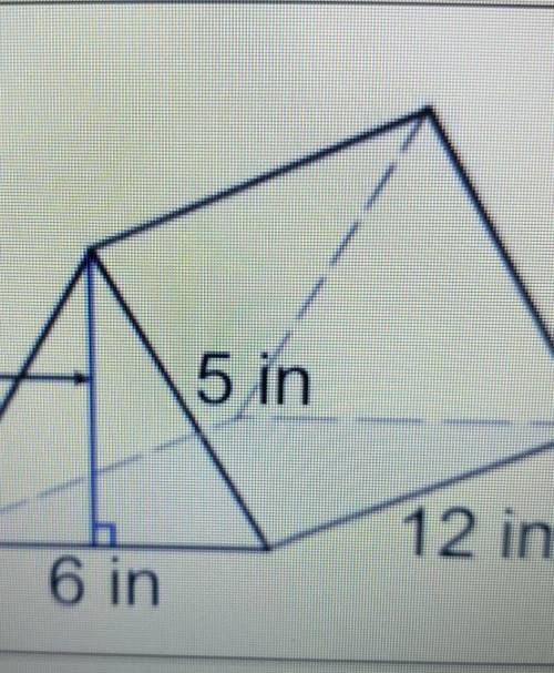 Find the surface area of the given prism​