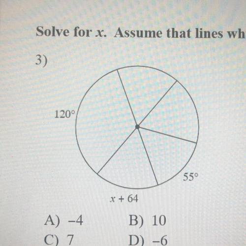 Please help!! Solve for x. Assume that lines which appear to be diameters are actual diameters.