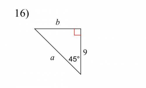 Find the missing side lengths. Leave your answer as radicals in simplest form.