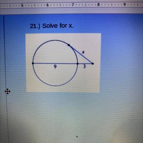 Solve for x.
х
G
9
3