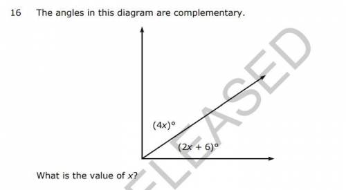 Value of x? Complementary angles, easy.