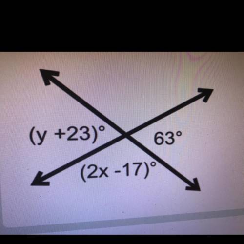 Solve for x and y 
This is a quiz please help