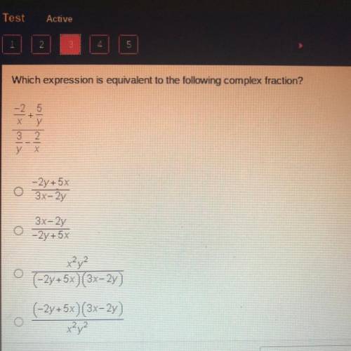 Which expression is equivalent to the following fraction?