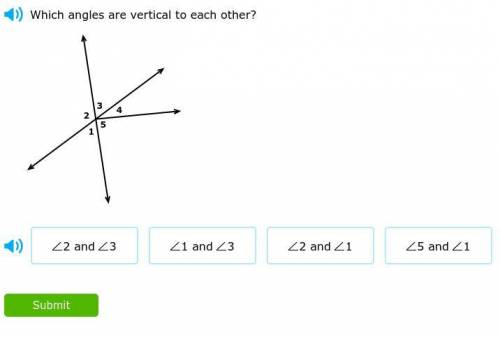 Which angles are vertical to each other