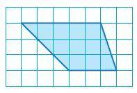 Item 1

Find the area of the trapezoid by forming a parallelogram.A drawing of a grid with a trape