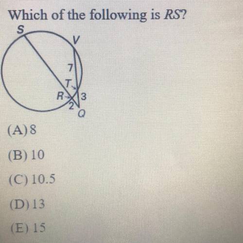 Which of the following is RS? pls answer asap thank you