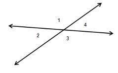 Pls name a set of vertical angles in the image below: