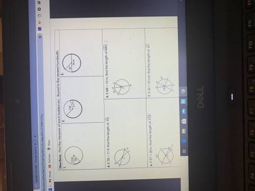 Unit 10 circles homework 3: arc lengths answers 1-9
