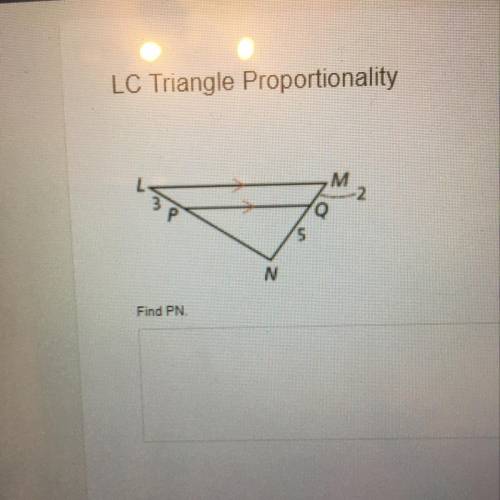 Find pn triangle proportionality!