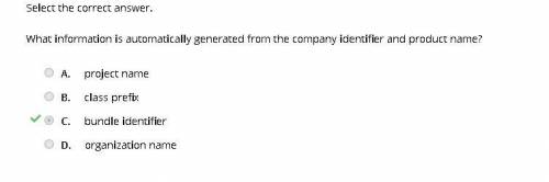 What information is automatically generated from the company identifier and product name?

A. 
pro