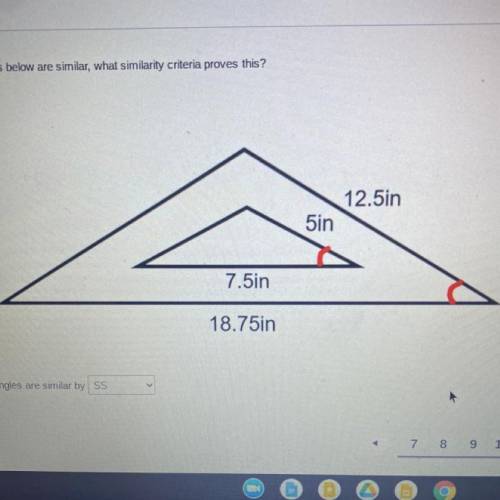 What similarity theorem are these triangles?