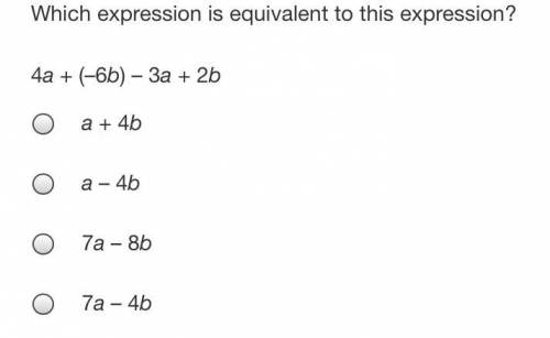 Which expression is equivalent to this expression?