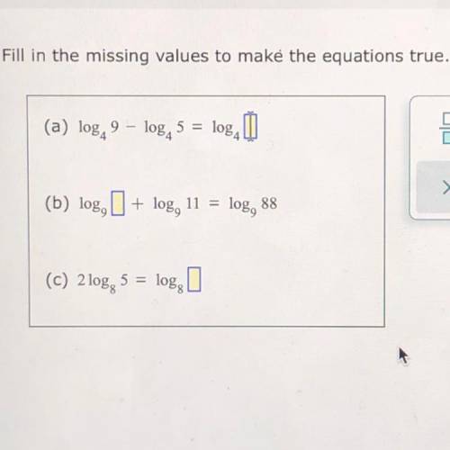 Please help! 
Fill in the missing values to make the equation true.