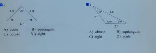 Someone help with this please you have to classify and construct the triangles​