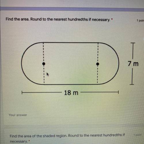 Find the area. Round to the nearest hundredths if necessary.