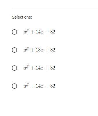 Given that b(2)=0andb(−16)=0 , which expression could be b(x)?