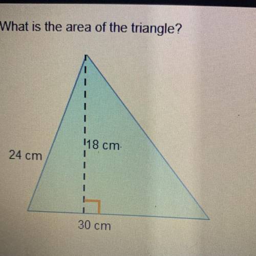 What IS the area of the triangle?