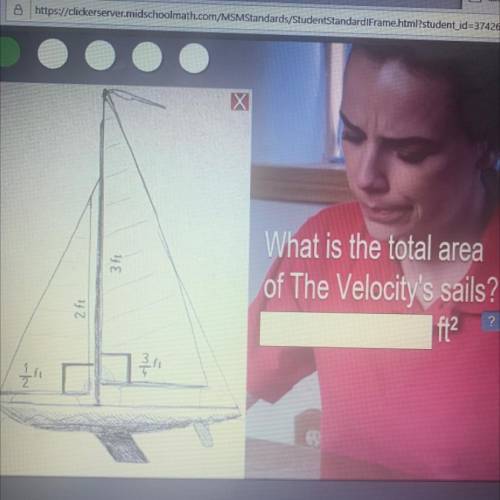 What is the total area of the velocity sails?