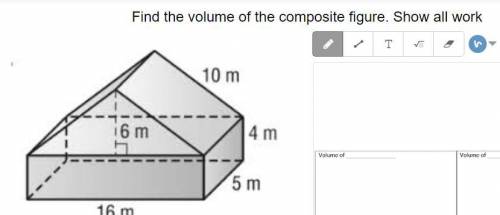 Find the volume of the composite figure
