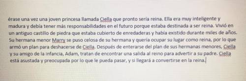 Can someone please look at this paragraph I have in Spanish and tell me if it makes sense? Or if th