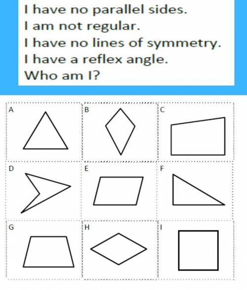 What is the shape that the question below