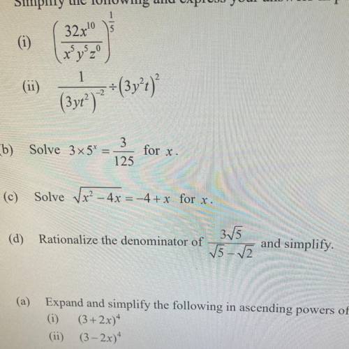 How do you rationalize the denominator 
Qsn(d)