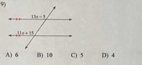 Solve for x, show work please!! 20 points.